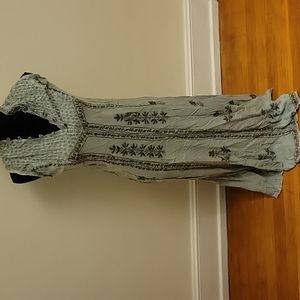 Vintage boho small denim dress